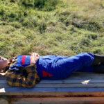 Pause beim Forstpraktikum