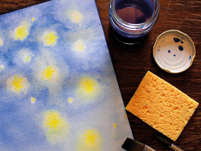 Read more about the article 13.12.2023 | 18.30 Uhr </span><br>Workshop: Aquarellmalerei – Weihnachtspostkarten