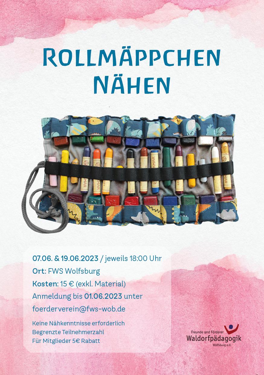 Read more about the article 07.06. & 19.06.2023 | jeweils um 18 Uhr Rollmäppchen Nähkurs